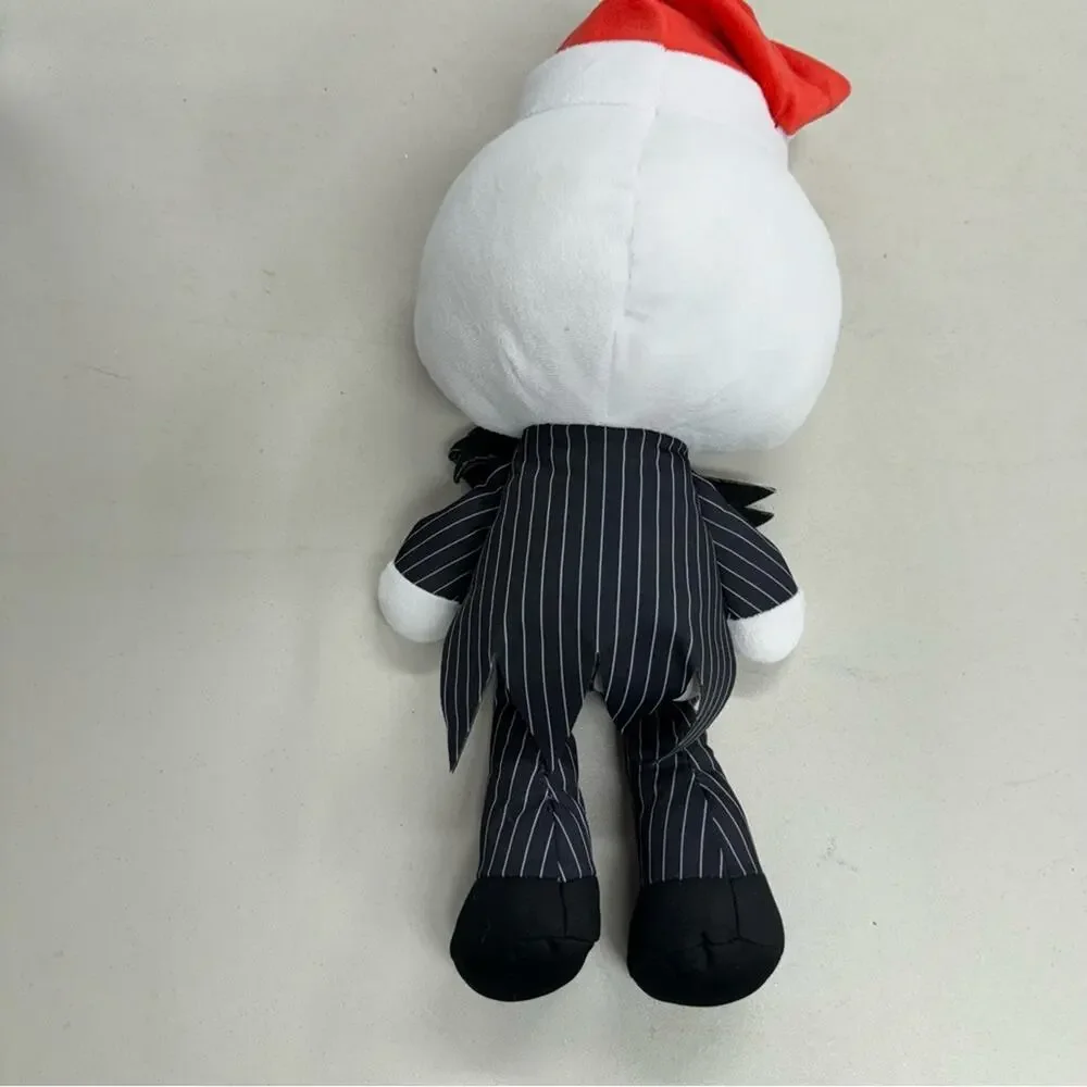 Disney Nightmare Before Christmas Jack Skeleton Santa Hat Plush Stuffed Toy